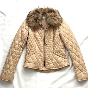 Dana Buchman Raccoon Fur Collar Jacket (Size: 2)
